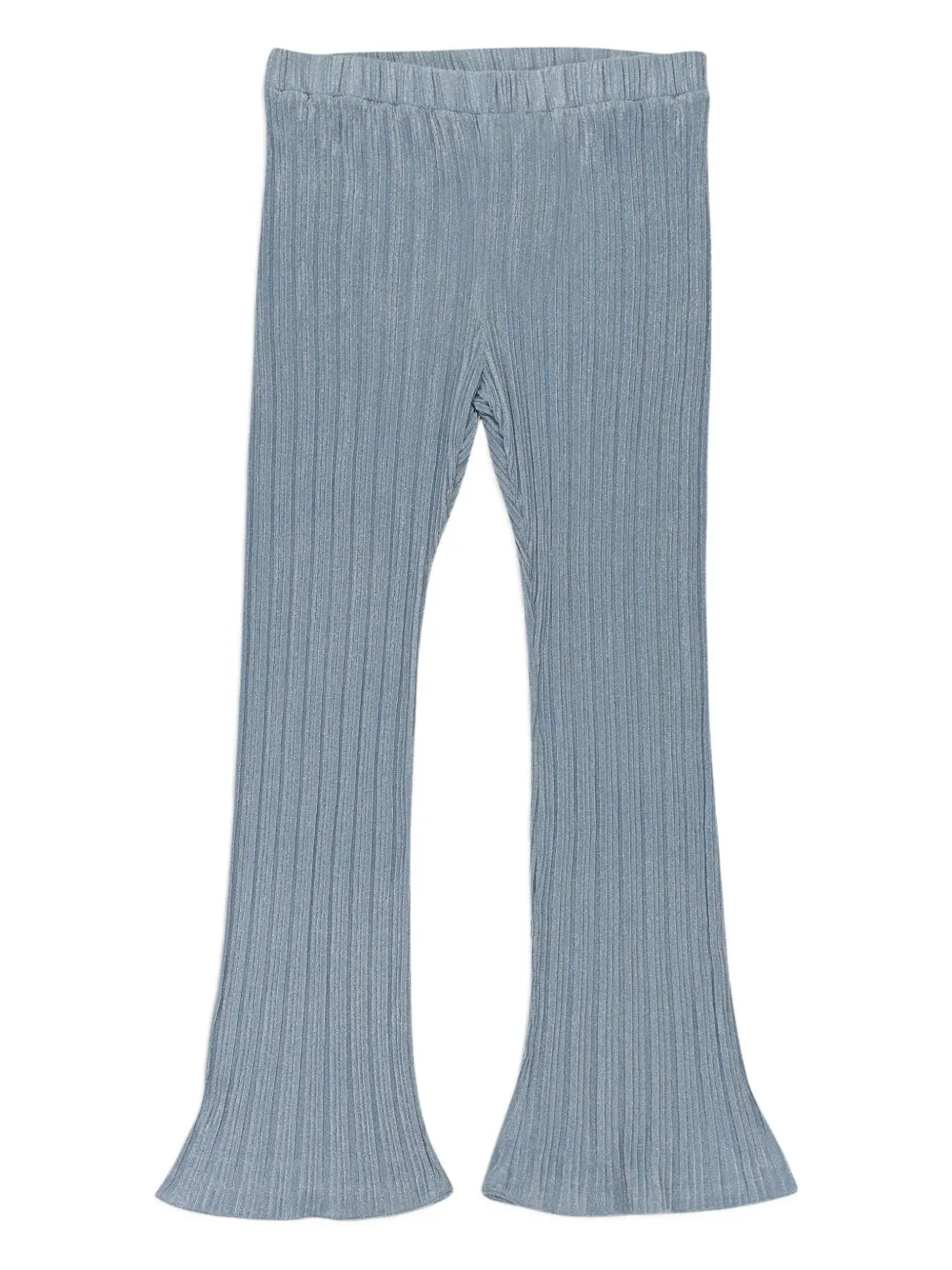 Callipygian lurex flared trousers | Blue | Image 1