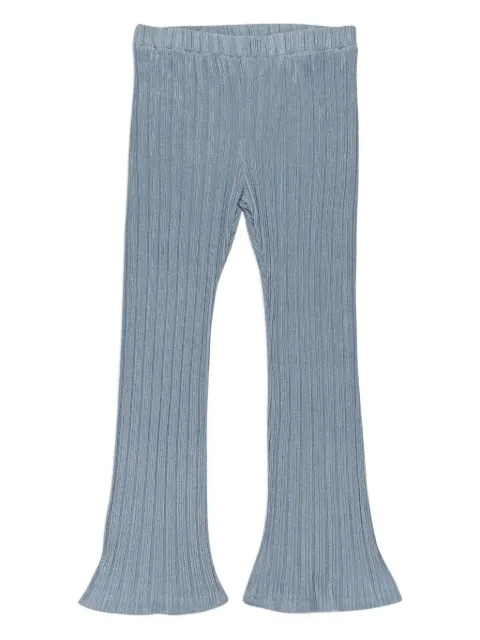 Callipygian lurex flared trousers