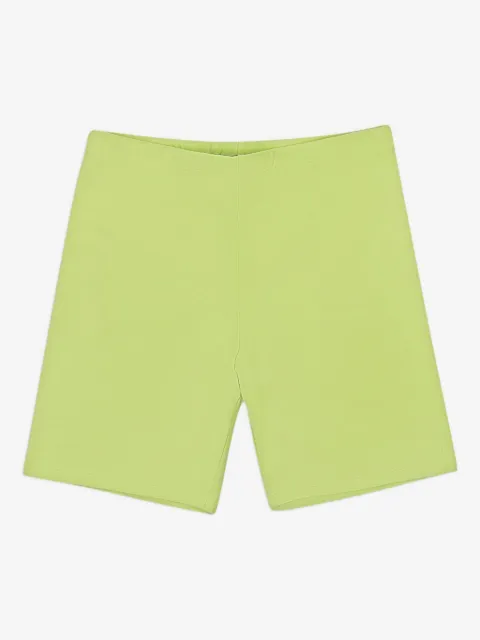Callipygian elasticated biker shorts