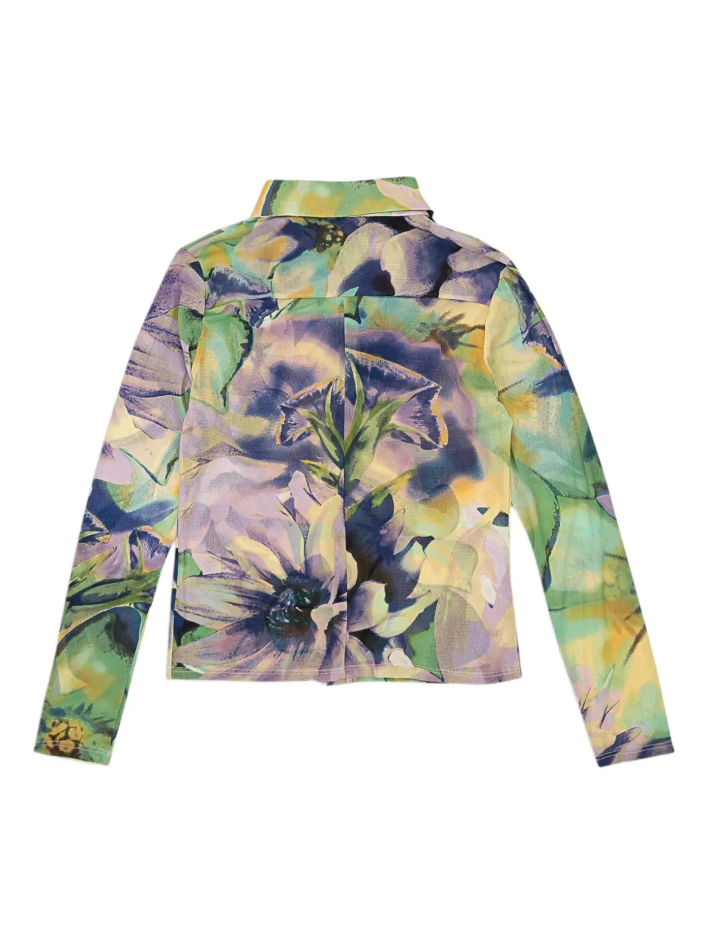 Callipygian floral-print shirt - Groen