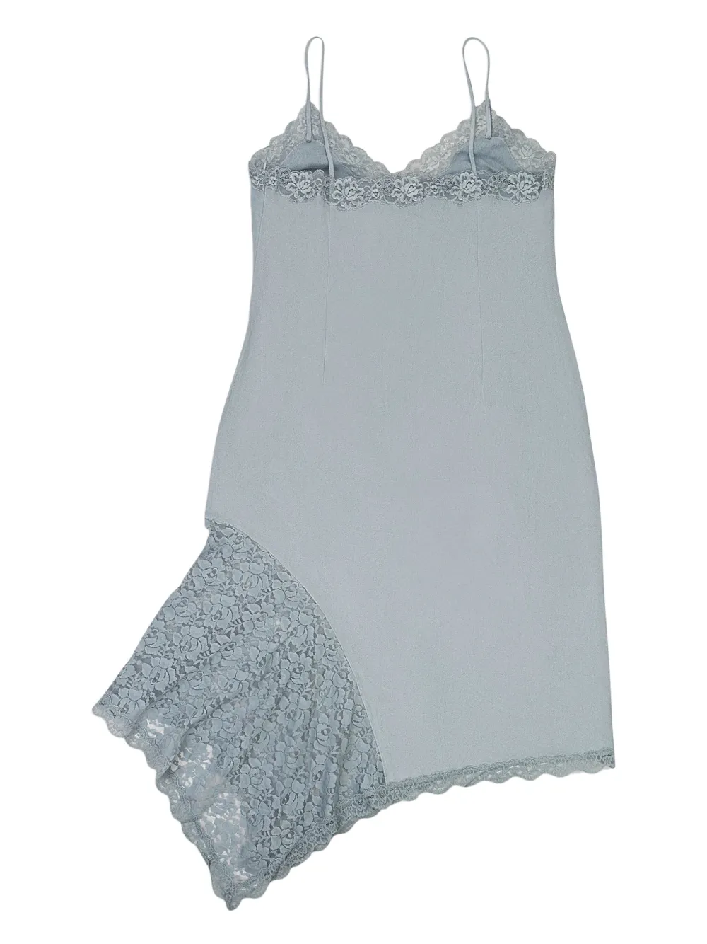Callipygian asymmetric midi dress - Blue