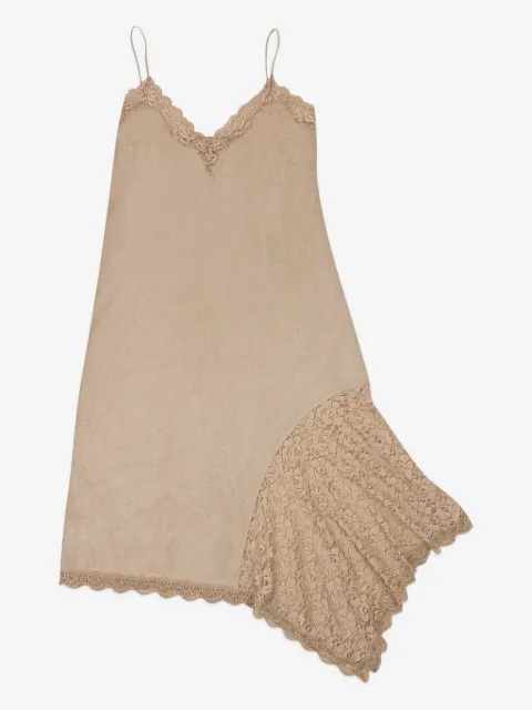 Callipygian vestido midi con encaje