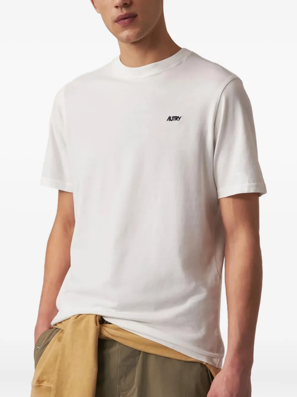 Autry embroidered-logo cotton T-shirt - Wit