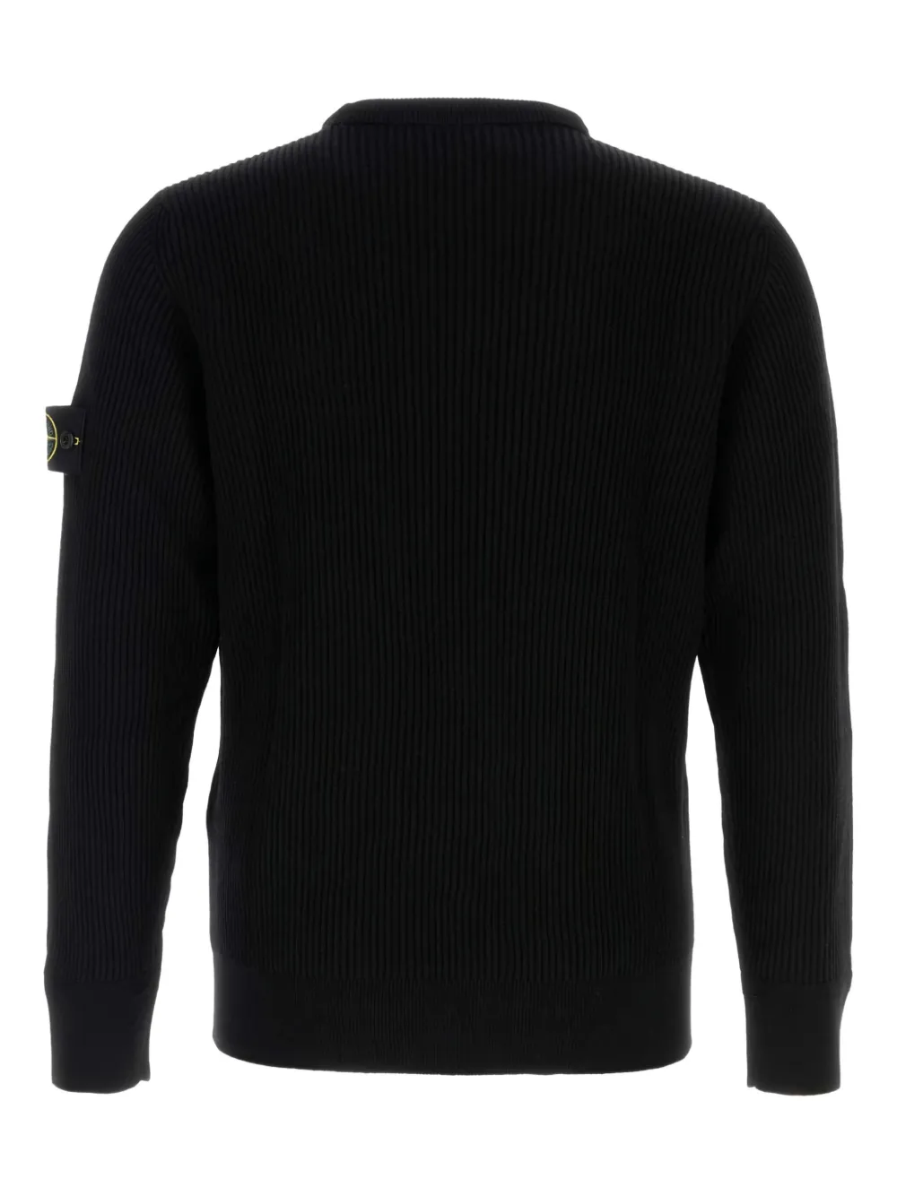 Stone Island ribbed wool sweater - Zwart