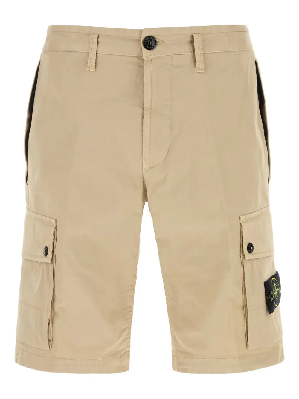 Stone Island stretch-cotton cargo shorts Beige