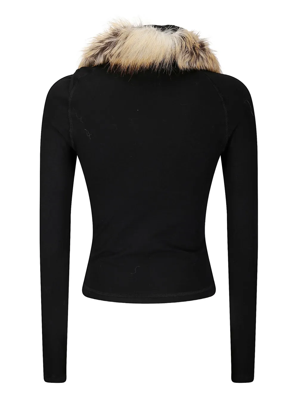 Ottolinger fur-collar fitted polo top | Polo Tops | Image 2