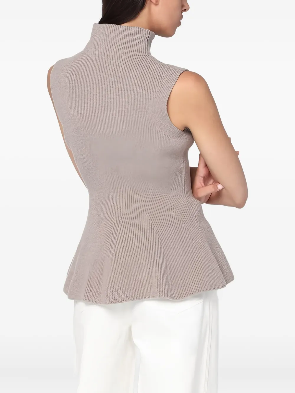 Róhe top tejido de canalé con peplum | Chalecos y camisetas | Image 2