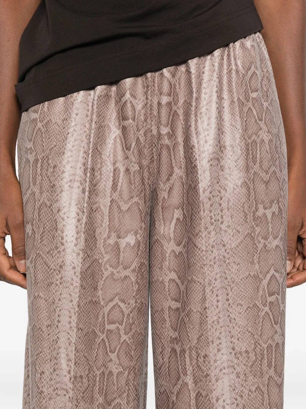 Forte Forte Elasticated-waist Trousers In Neutral