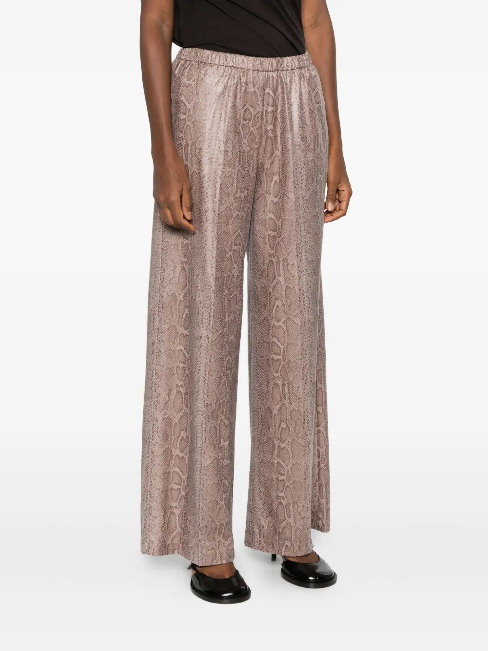 Forte Forte Elasticated-waist Trousers In Neutral