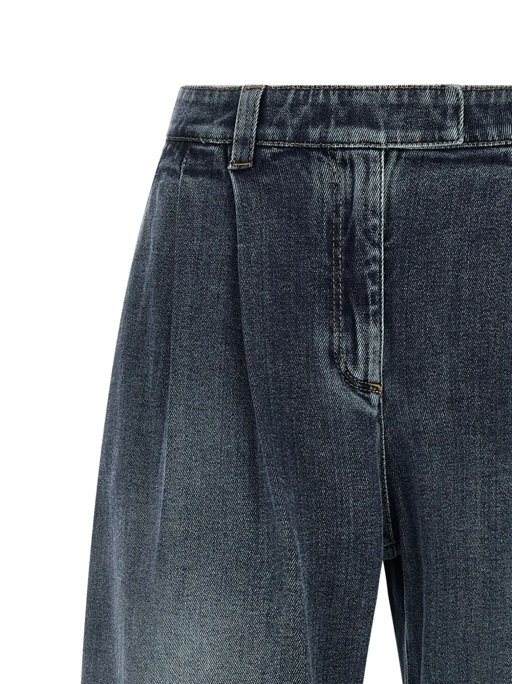 Brunello Cucinelli pleated jeans Wit