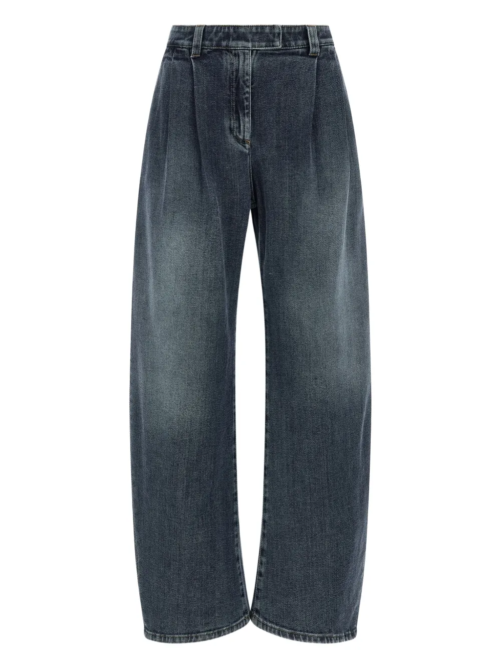 Brunello Cucinelli pleated jeans Wit