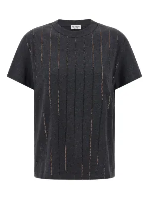 Tシャツ・カットソー BRUNELLO CUCINELLI Woman T-Shirt Black M0TC8BJ310 C101 BRUNELLO CUCINELLI crew neck T-shirt black | BRAUN Hamburg