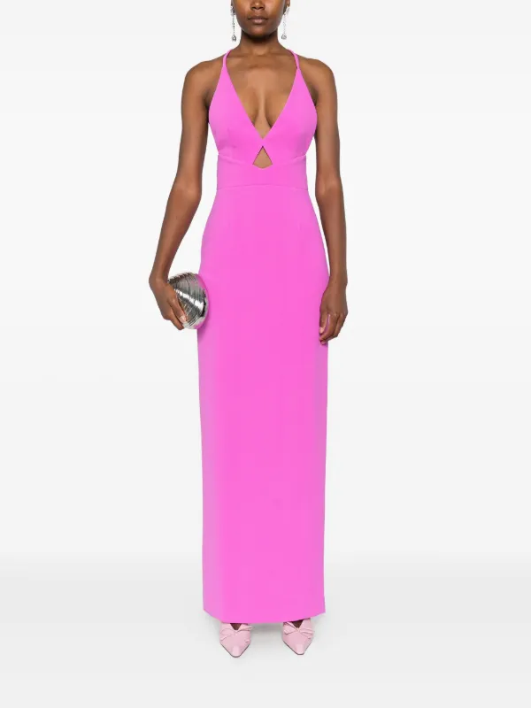 Solace London The Milly Maxi Dress Pink FARFETCH