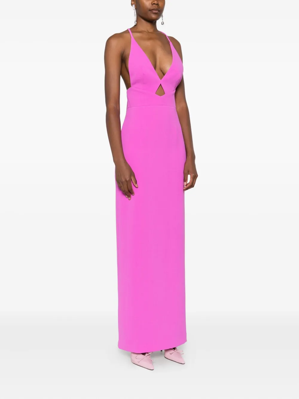 Solace London Maxi-jurk Roze