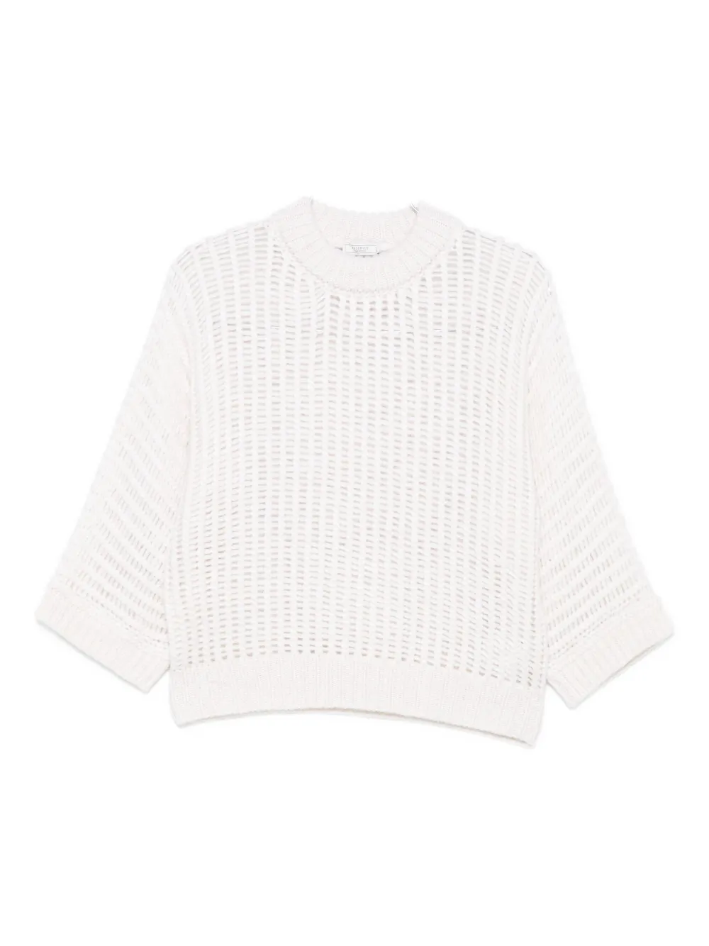 Peserico Open-knit Sweater In White