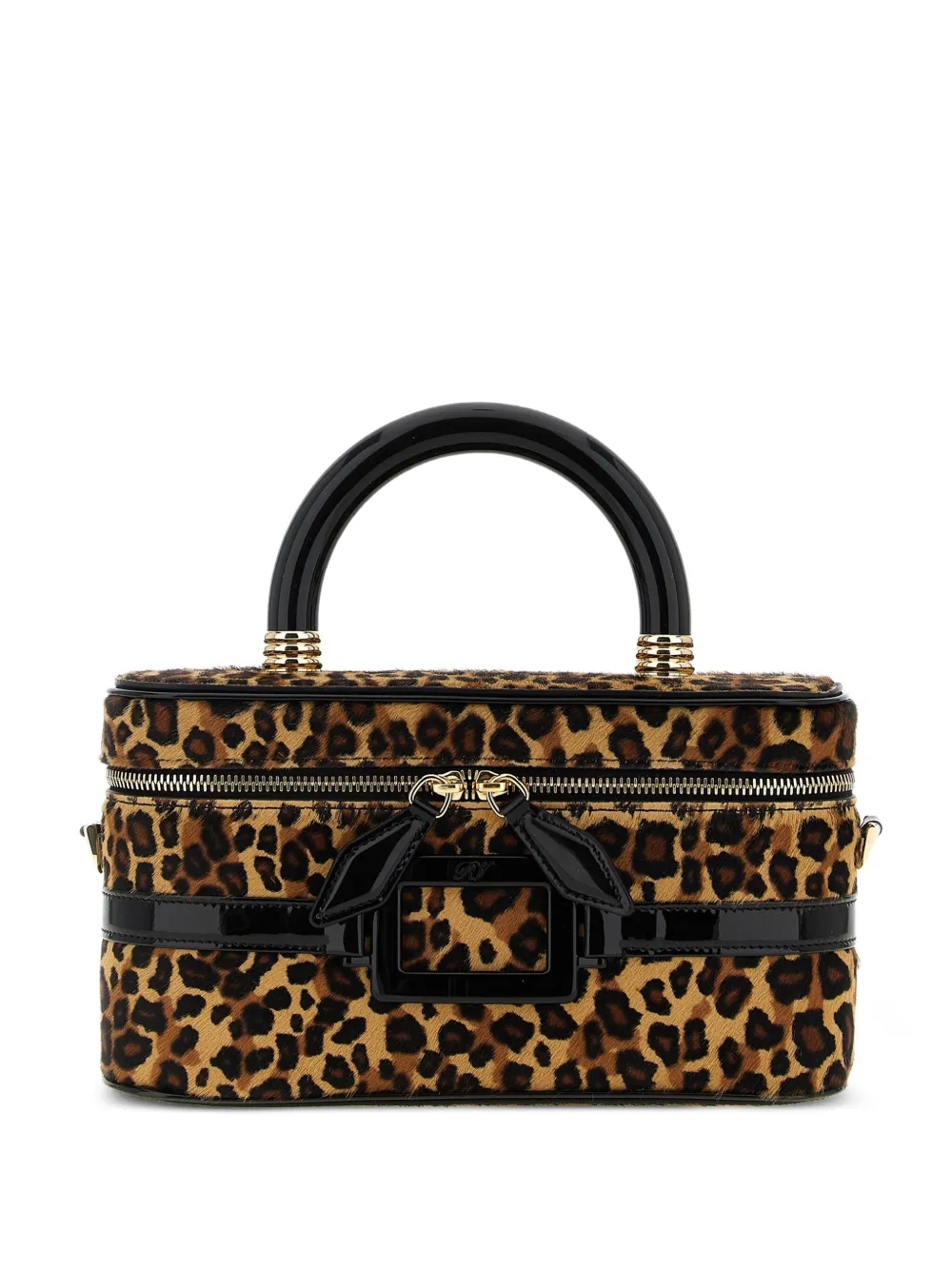 Roger Vivier Belle Vivier leopard-print buckle tote bag | Brown | Image 1