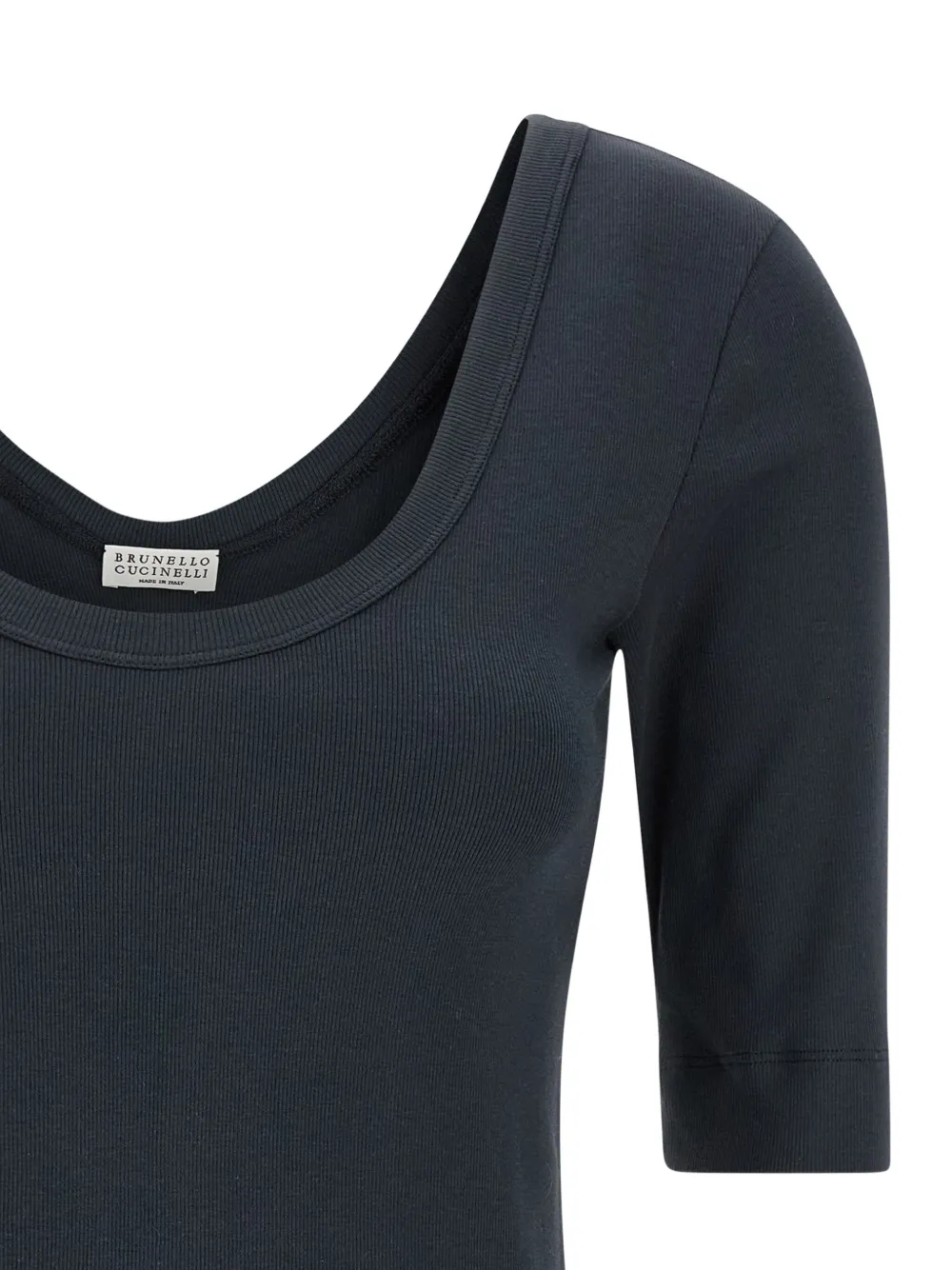 Brunello Cucinelli round-neck T-shirt Blauw