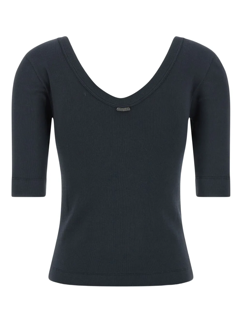 Brunello Cucinelli round-neck T-shirt Blauw
