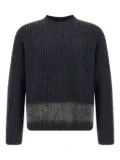 DSQUARED2 ribbed wool-insert sweater - Grey