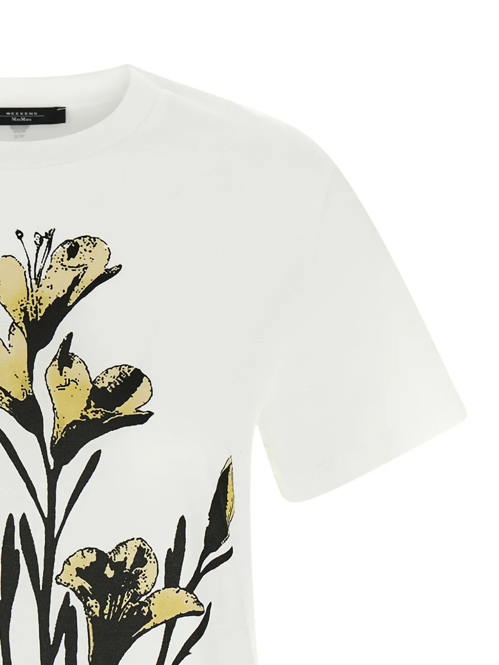 Max Mara floral-print T-shirt Wit