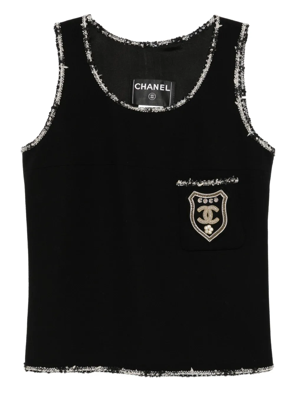 CHANEL Pre-Owned 2005 sleeveless top | Black | Image 1