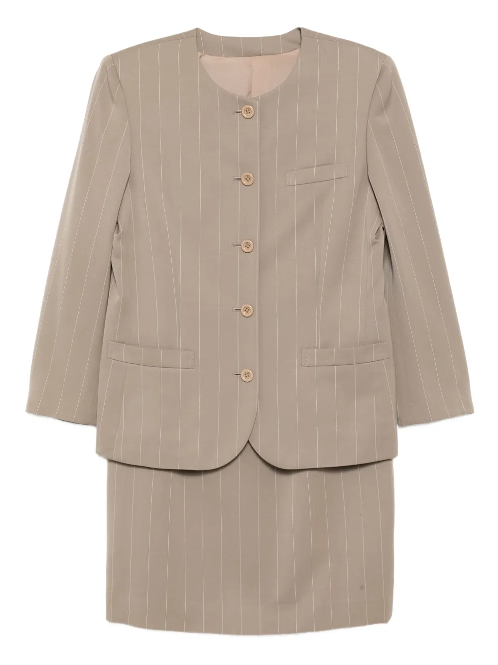 Burberry Pre-Owned 1990-2000s set-up suit | Brown | Image 1