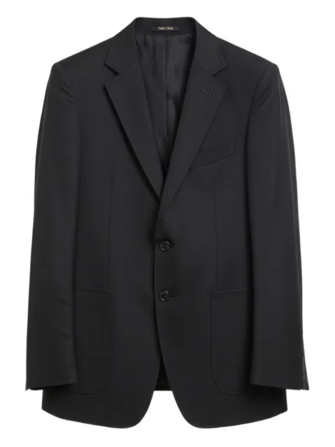 TOM FORD three-button patch-pocket blazer