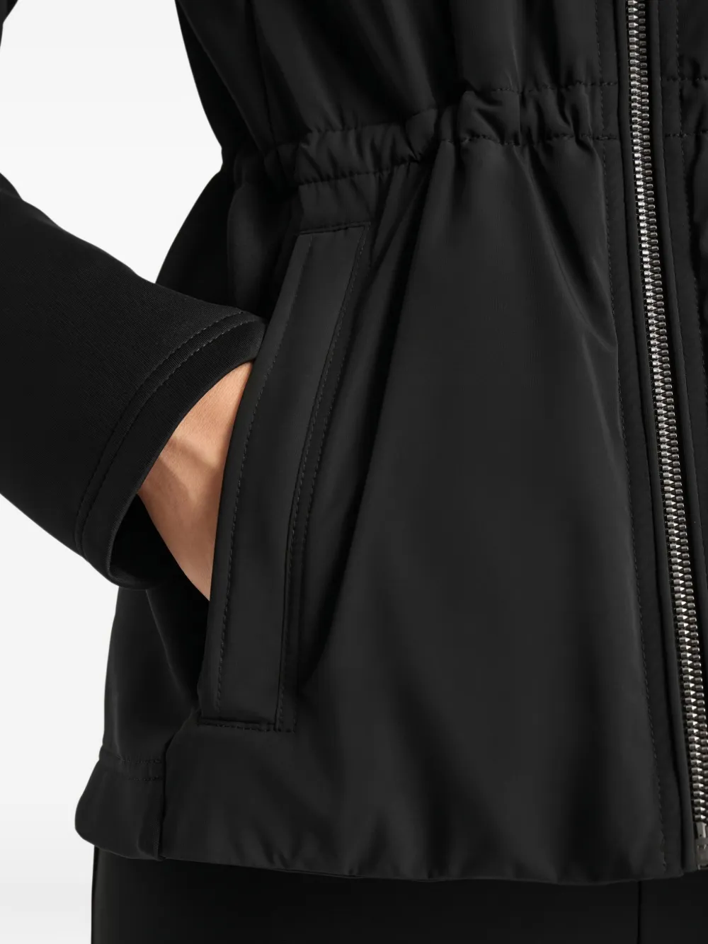 Fusalp Quilted-panel Jacket In Blue