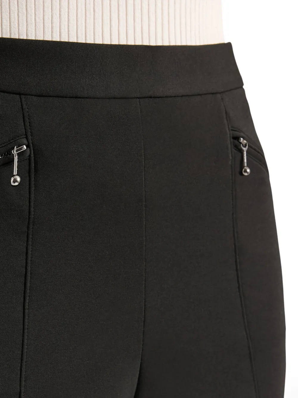 Fusalp Zip-detail Jersey Leggings In Black