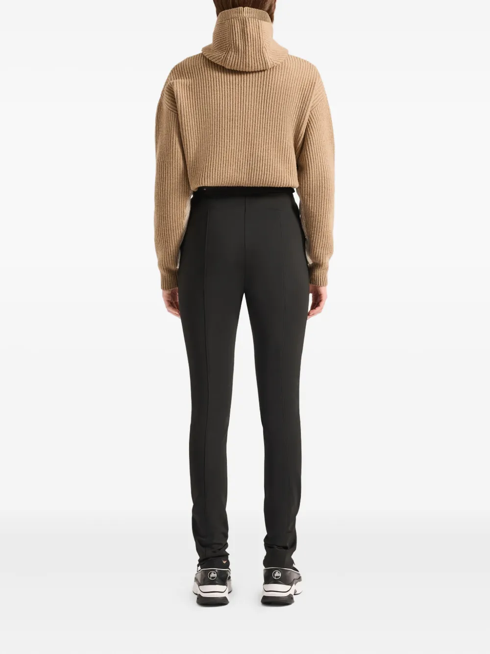 Fusalp Zip-detail Jersey Leggings In Black