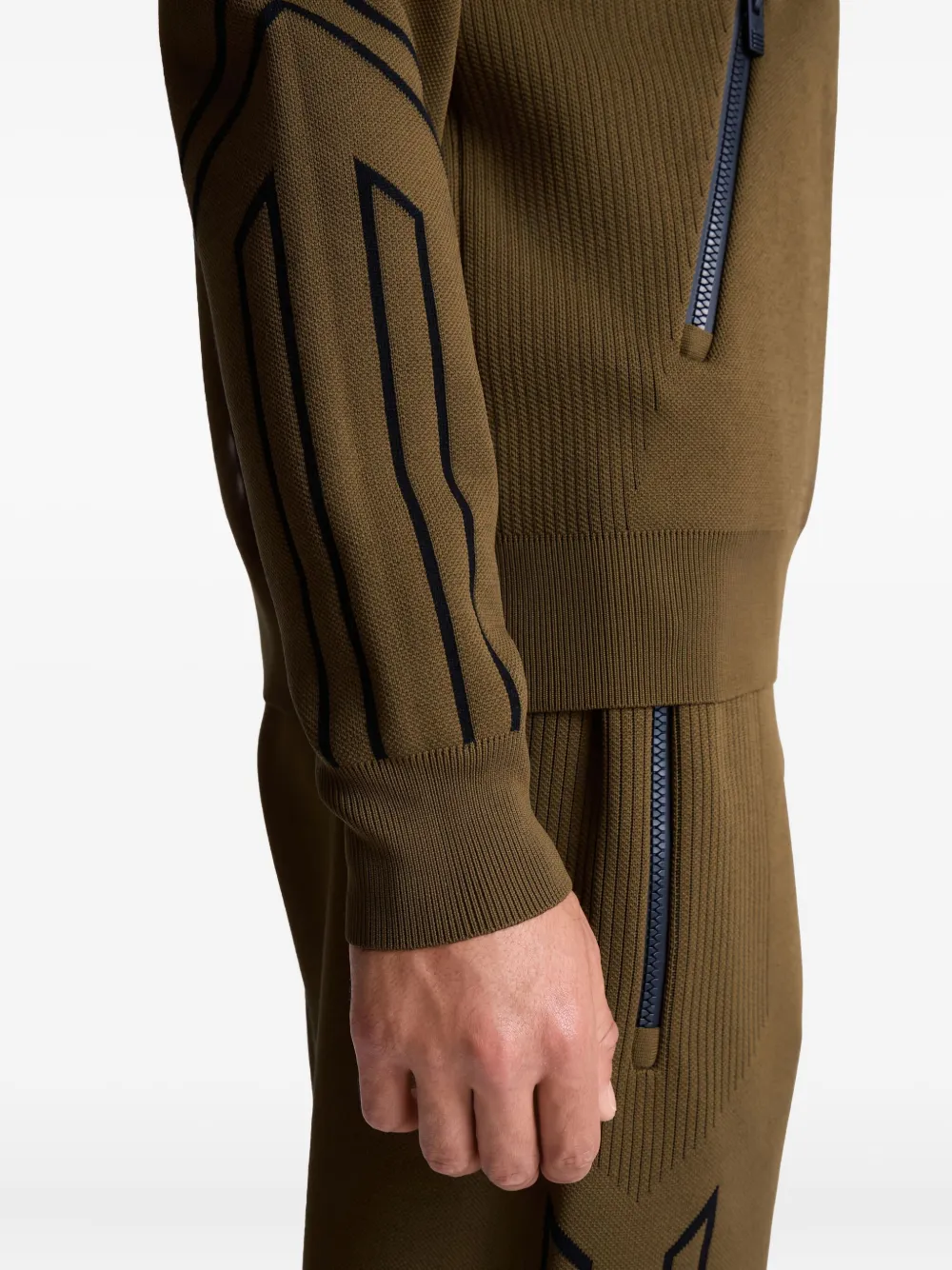 Fusalp Vest met vlakken Bruin