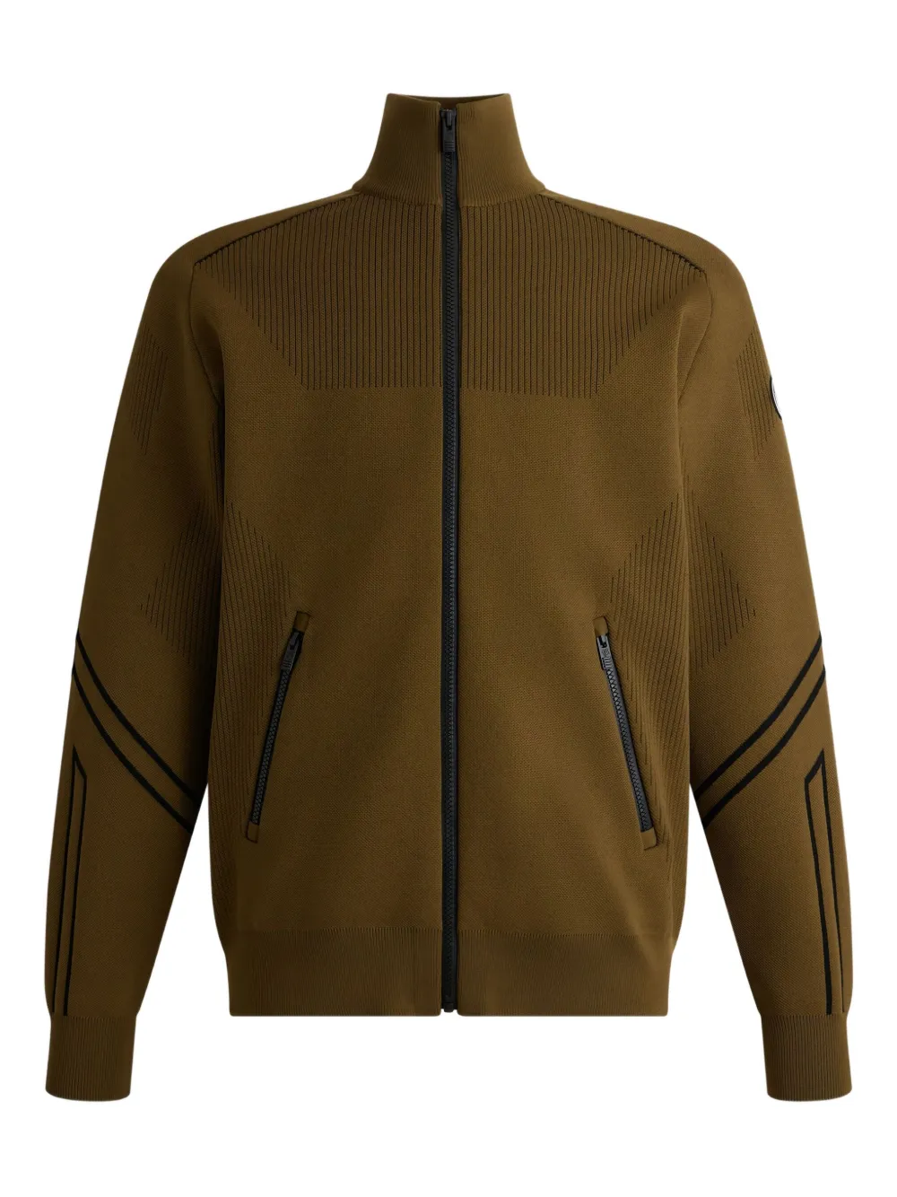 Fusalp panelled cardigan | Brown | Image 1