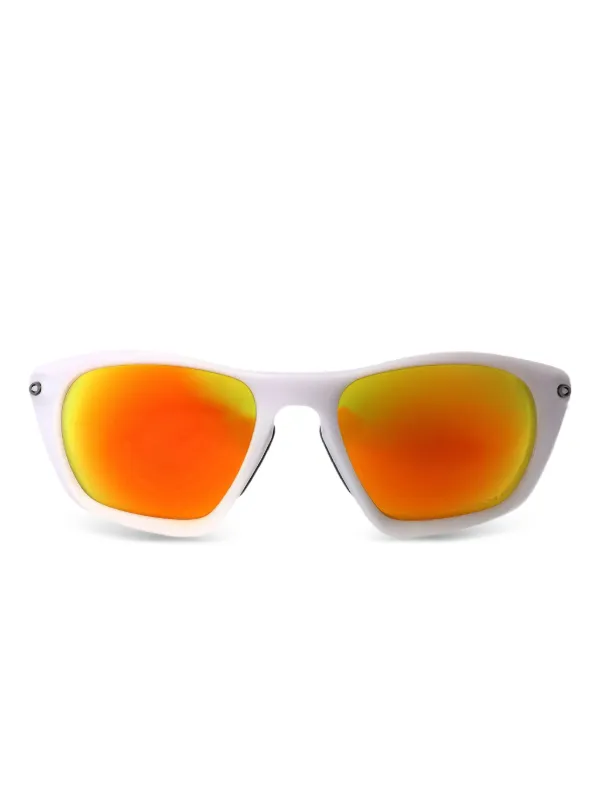 Oakley Lateralis Reflective Sunglasses White FARFETCH IN