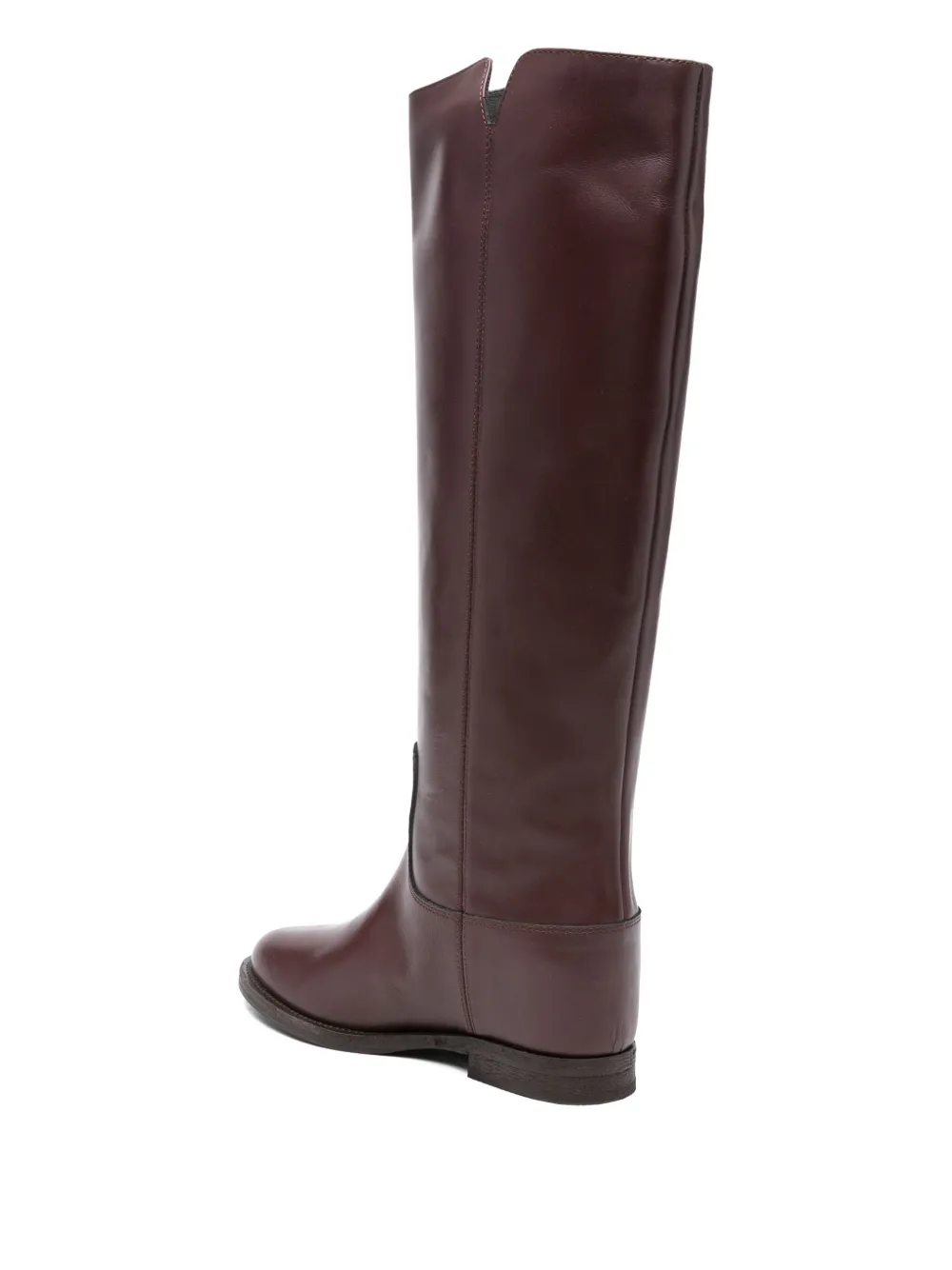 Via Roma 15 leather knee-high boots Red