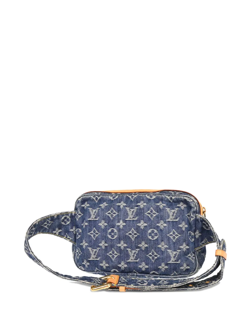 Pre-owned Louis Vuitton 2007 Monogram Denim Bag In Blue
