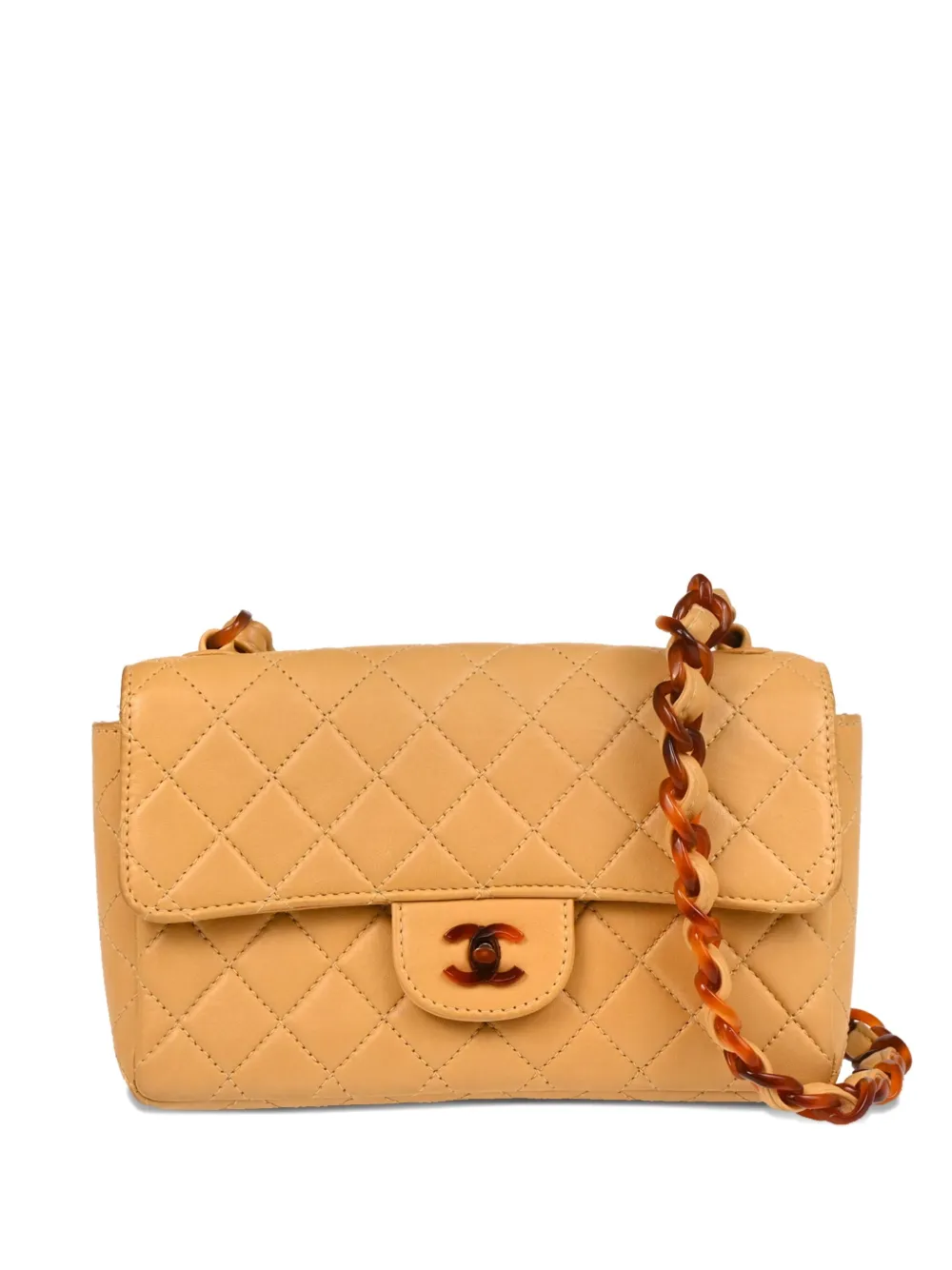 CHANEL Pre-Owned 1997 マトラッセ ラムスキン ショルダーバッグ - ニュートラル