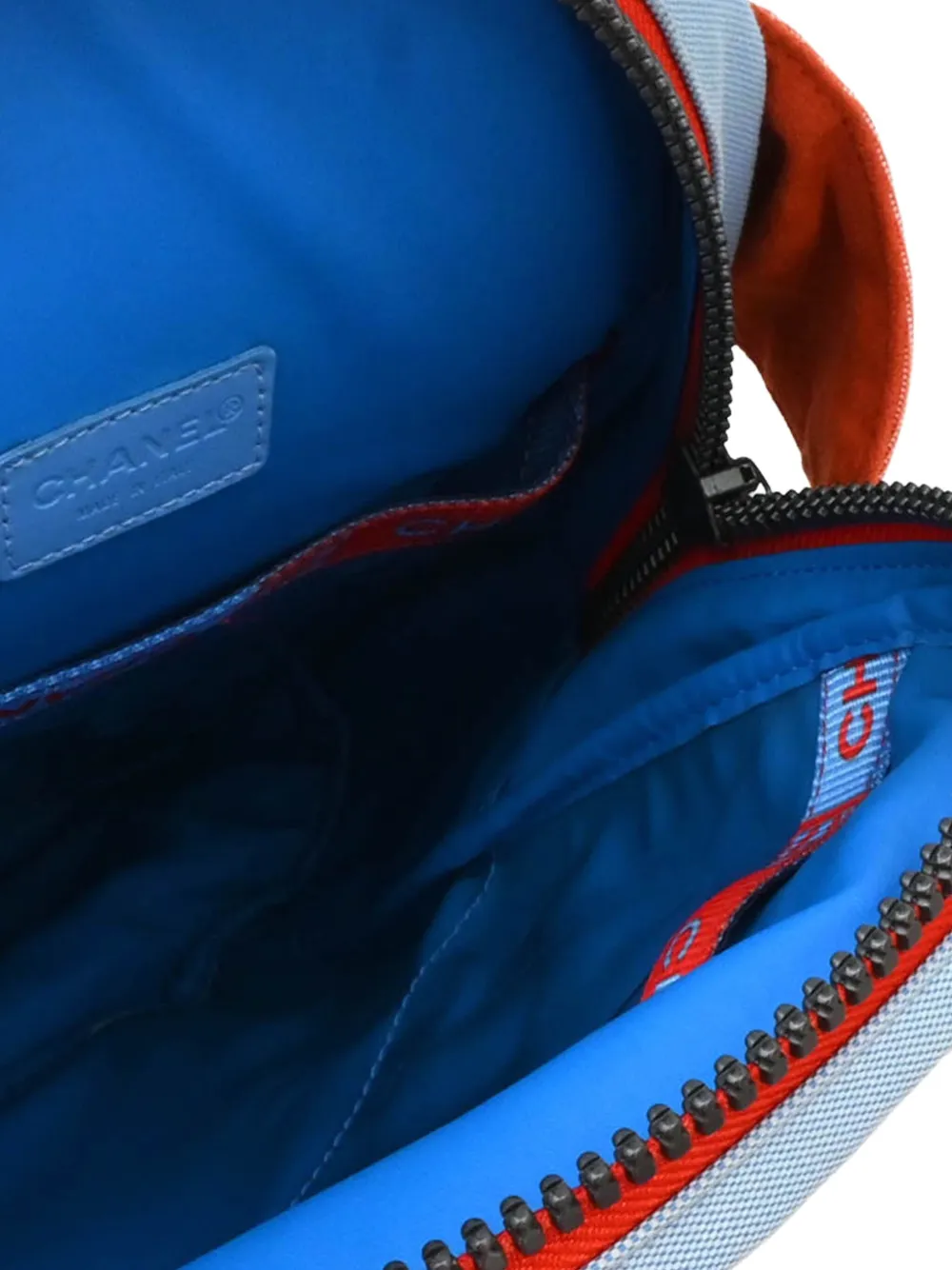 Pre-owned Chanel 2002 Sport Line Backpack In Blue
