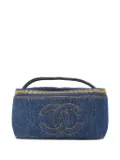 CHANEL Pre-Owned 1997 denim vanity handbag - Blue