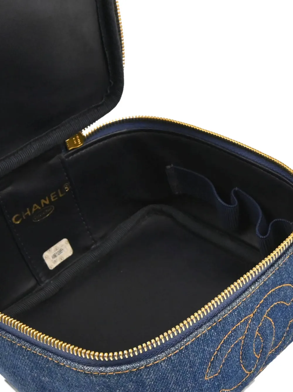 CHANEL Pre-Owned 1997 Denim Vanity Handbag | Blue | FARFETCH