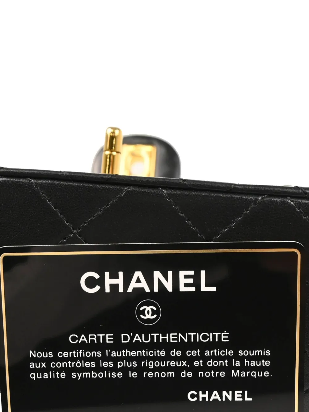 Pre-owned Chanel 1985-1990 Mini Classic Square Flap Bag In Black