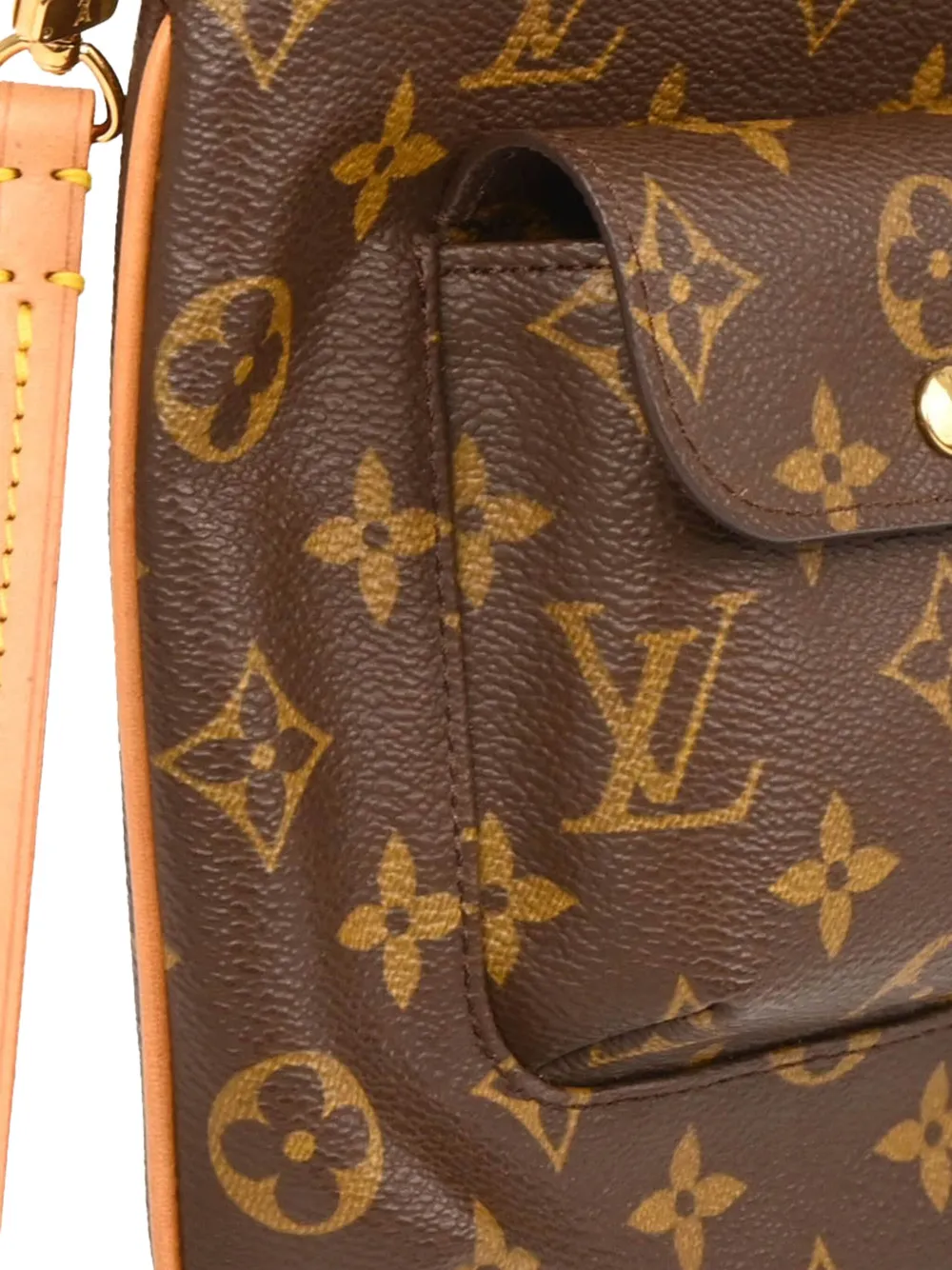 Pre-owned Louis Vuitton 2000 Monogram Partition Pouch In Brown
