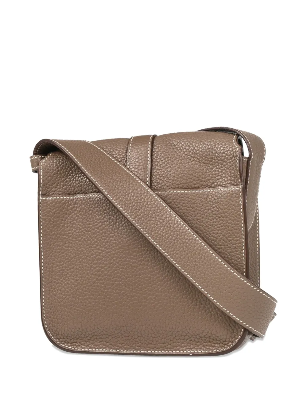 Pre-owned Hermes 2011 Steve Leather Cross Body Bag In Brown