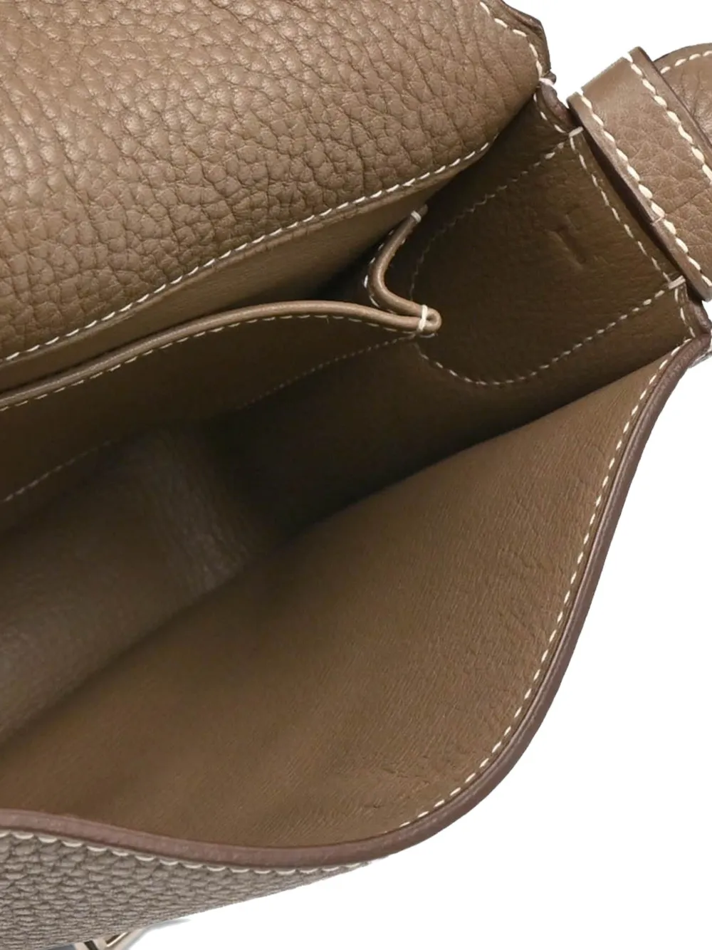 Pre-owned Hermes 2011 Steve Leather Cross Body Bag In Brown
