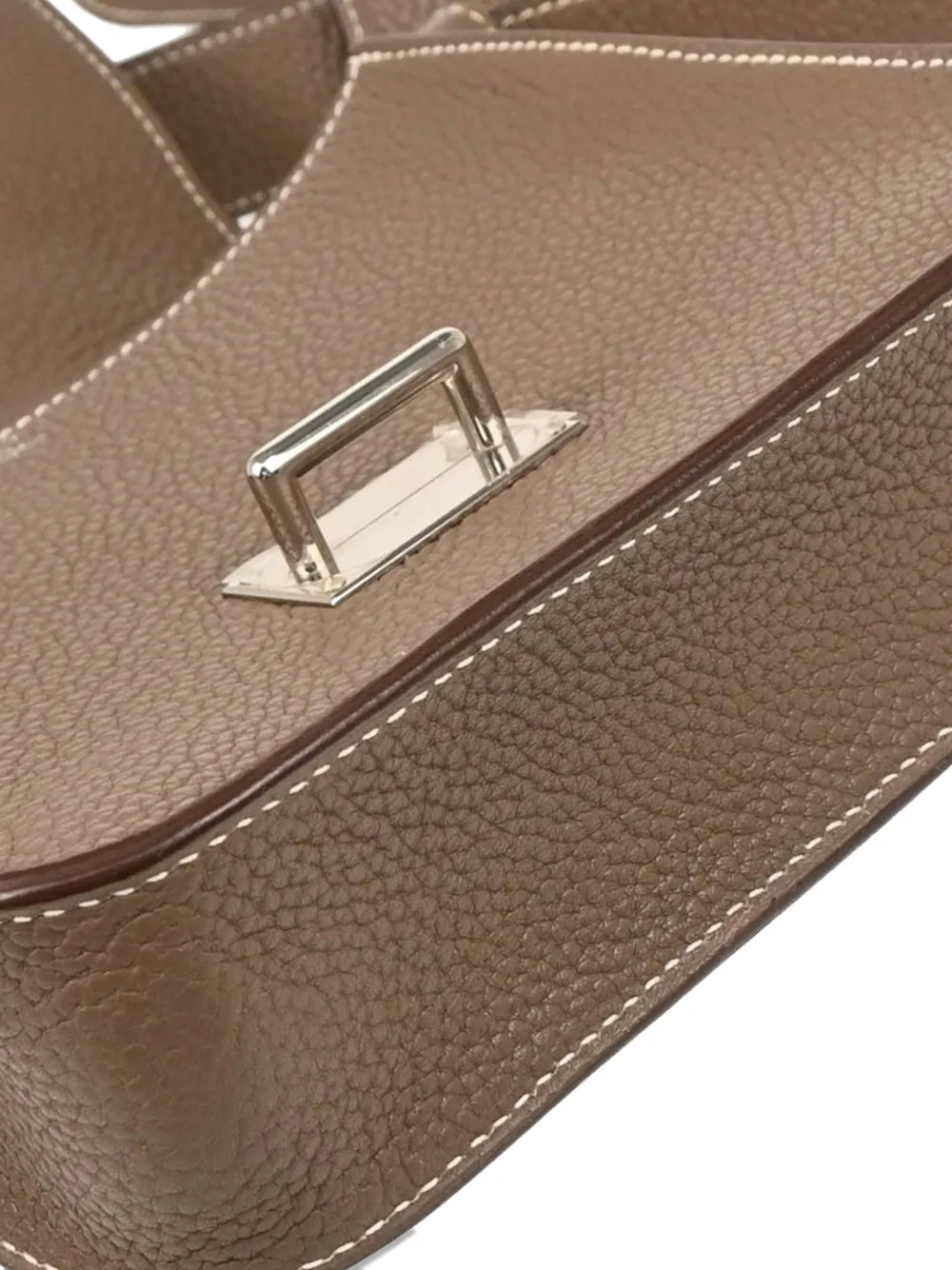 Pre-owned Hermes 2011 Steve Leather Cross Body Bag In Brown