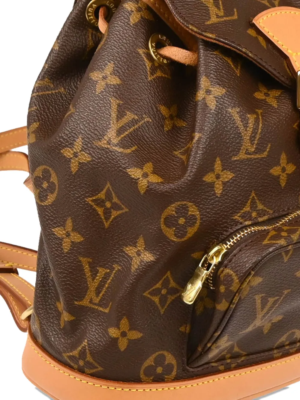Pre-owned Louis Vuitton 1999 Monogram-pattern Backpack In Brown