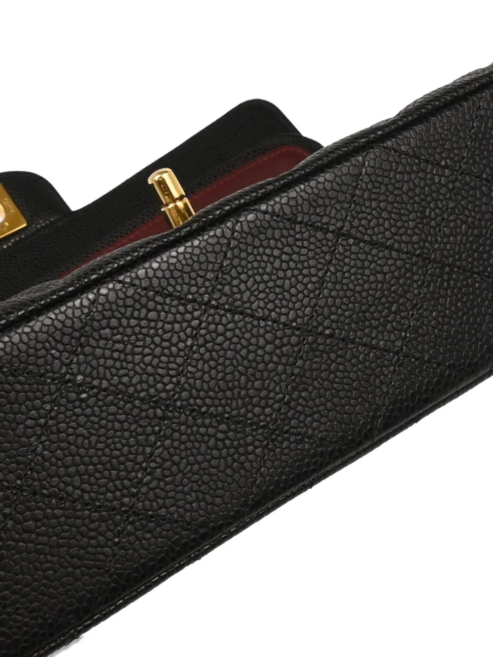 Pre-owned Chanel 2014 Medium Double Flap Quilted Shoulder Bag In Black