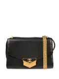 CHANEL Pre-Owned 2018 chevron medal flap bag - Black