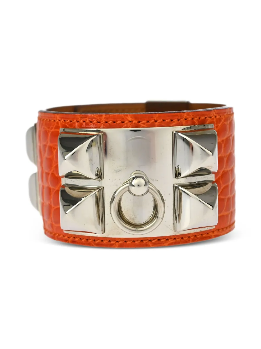 Hermès Pre-Owned 2015 スタッズ バングル - シルバートーン Hermès Pre-Owned 2015 スタッズ バングル - シルバートーン