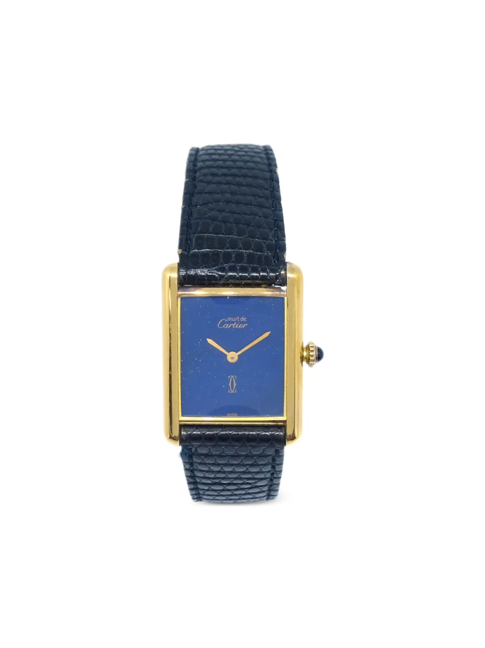 Cartier 1980-1990s マスト タンク 30mm - ブルー Cartier 1980-1990s マスト タンク 30mm - ブルー