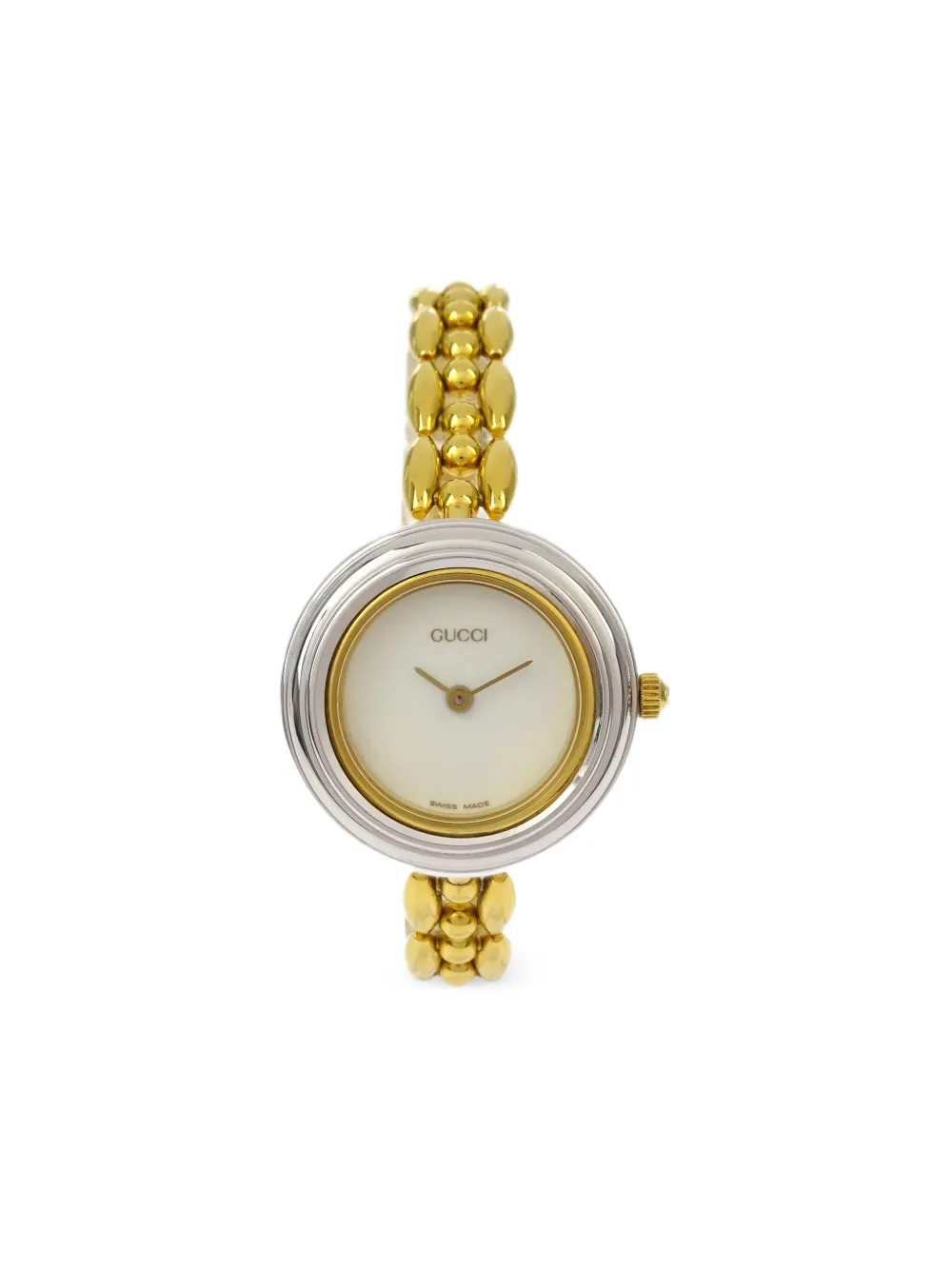 Gucci Pre-Owned 1990-2000s Change Bezel Chameleon 25mm | Neutrals | Image 1